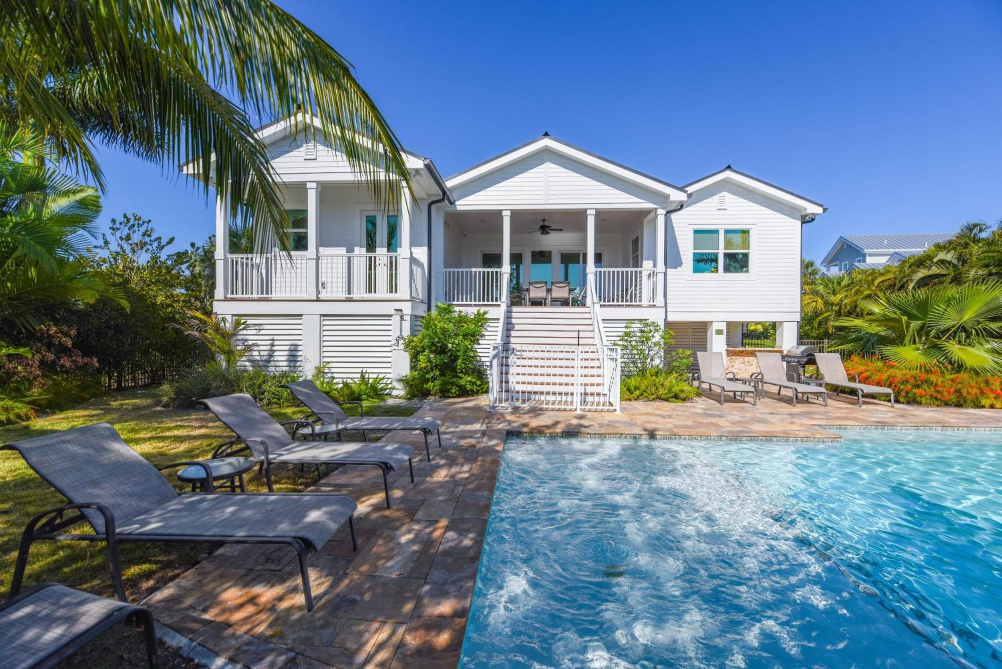 Capmar House -Huge Home & Pool Stock Island Bagian luar foto